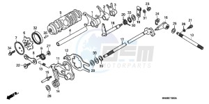 TRX250XC drawing GEARSHIFT DRUM