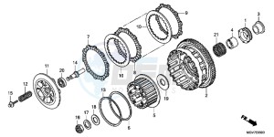 CBR600FB drawing CLUTCH