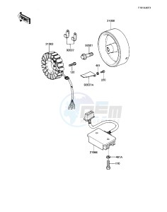 KZ 550 M [LTD SHAFT] (M1) [LTD SHAFT] drawing GENERATOR_REGULATOR