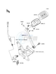 VN900 CLASSIC VN900BDF GB XX (EU ME A(FRICA) drawing Brake Pedal