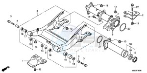 TRX500FPED TRX500FPE ED drawing SWINGARM