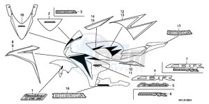 CBR1000RAA Australia - (U / ABS) drawing STRIPE/MARK (4)