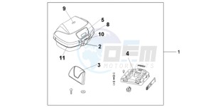 NT700VAA Europe Direct - (ED / ABS) drawing TOP BOX 45L