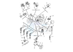 YZF R 6 600 drawing ELECTRICAL DEVICES