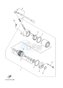 YFM350 YFM350FWA GRIZZLY 350 4WD (1SG1) drawing STARTING MOTOR