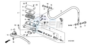 CBF1000SA France - (F / ABS CMF) drawing CLUTCH MASTER CYLINDER