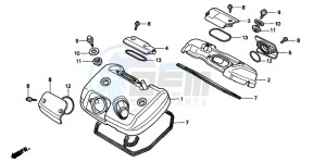 NV600C 400 drawing CYLINDER HEAD COVER