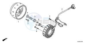 CBR250RB drawing GENERATOR