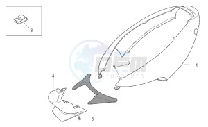 SR 50 IE-Carburatore 50 drawing Rear body I