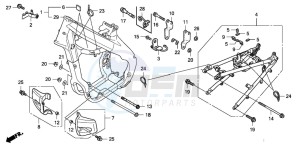 CRF250X drawing FRAME BODY