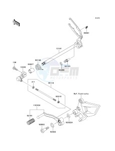 EX250 J [NINJA 250R] (J8F-J9FA) J9F drawing GEAR CHANGE MECHANISM