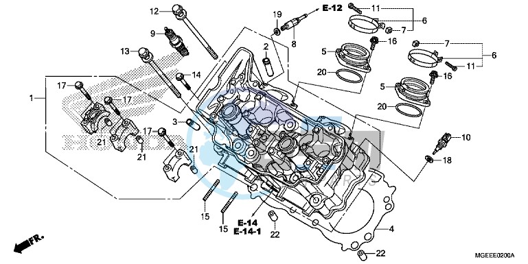 CYLINDER HEAD (FRONT)