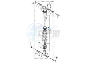 WR 400-426 F 426 drawing REAR SHOCK ABSORBER MY02