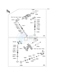 VN 1700 E [VULCAN 1700 CLASSIC] (9G-9FA) E9FA drawing VALVE-- S- -