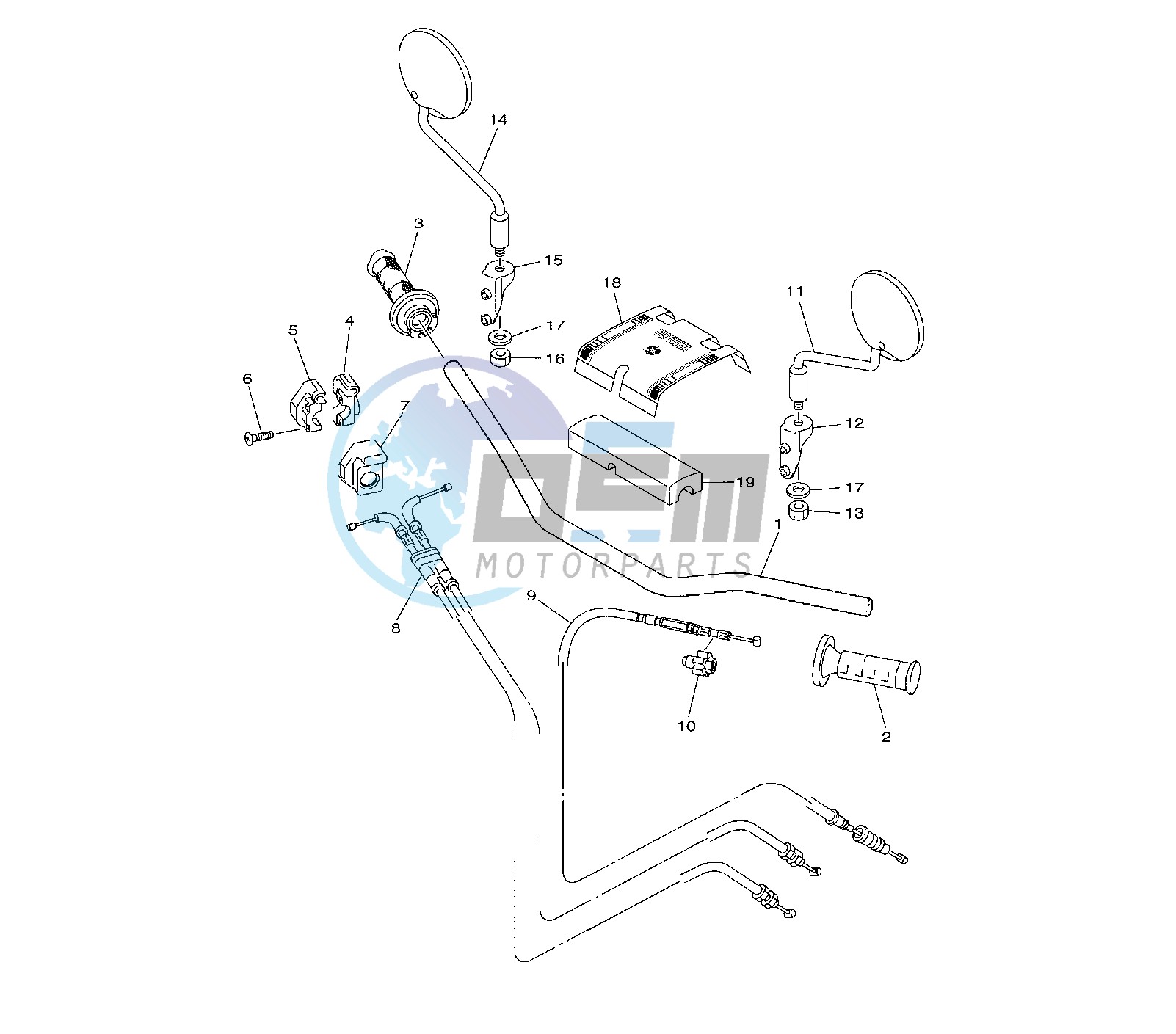 STEERING HANDLE AND CABLE