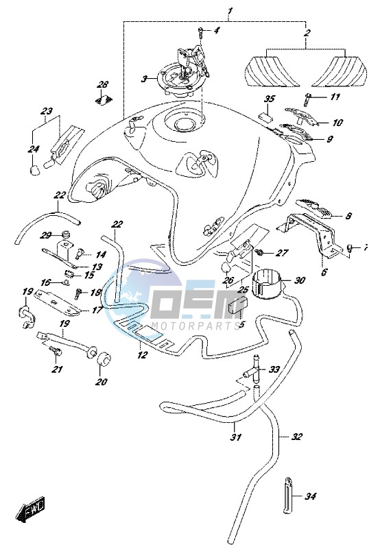 FUEL TANK (DL650XAL7 E21)