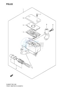 DL 650 V-STROM EU-UK drawing FRONT MASTER CYLINDER