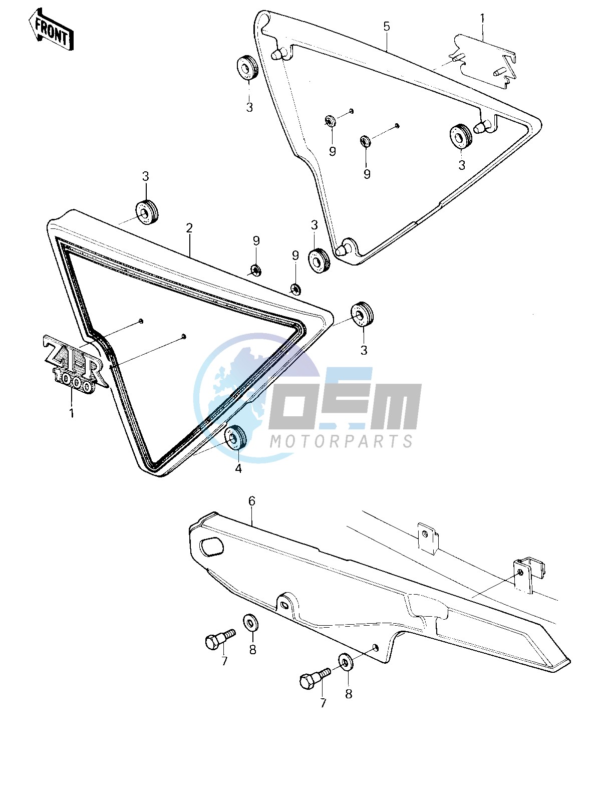 SIDE COVERS_CHAIN COVER -- 80 D3- -