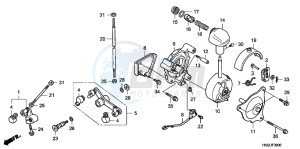 TRX500FAD TRX500FA Europe Direct - (ED) drawing SELECT LEVER