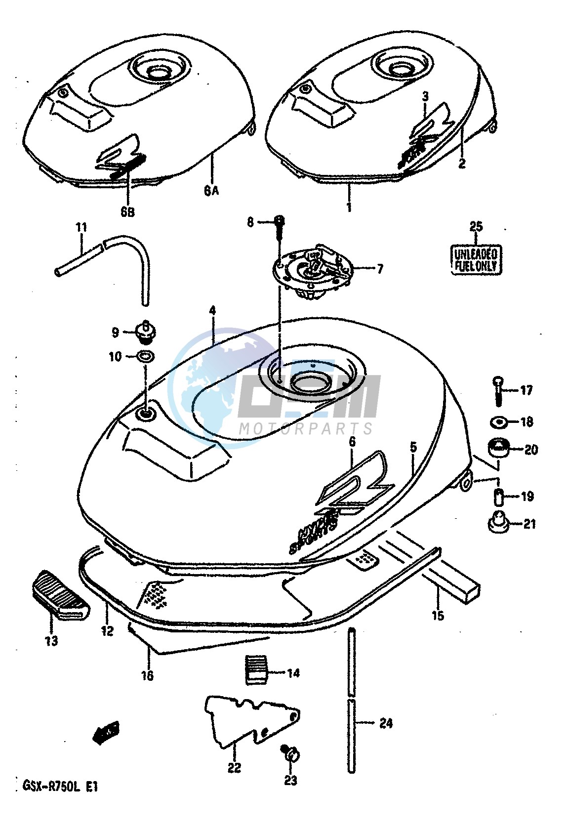 FUEL TANK (MODEL J)