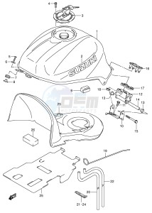 SV1000 (E2) drawing FUEL TANK (SV1000K3 U1K3 U2K3)