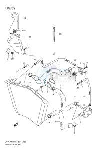 GSX-R1000 (E21) drawing RADIATOR HOSE