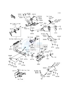 NINJA ZX-6R ZX600RFF FR GB XX (EU ME A(FRICA) drawing Muffler(s)