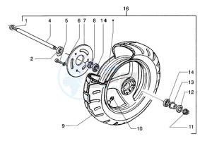 Runner 50 purejet drawing Front wheel