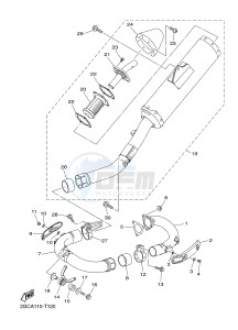 WR450F (2GCC) drawing EXHAUST