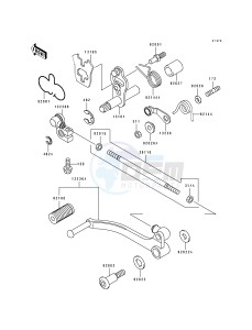 EX 500 A [EX500] (A4-A7) [EX500] drawing GEAR CHANGE MECHANISM