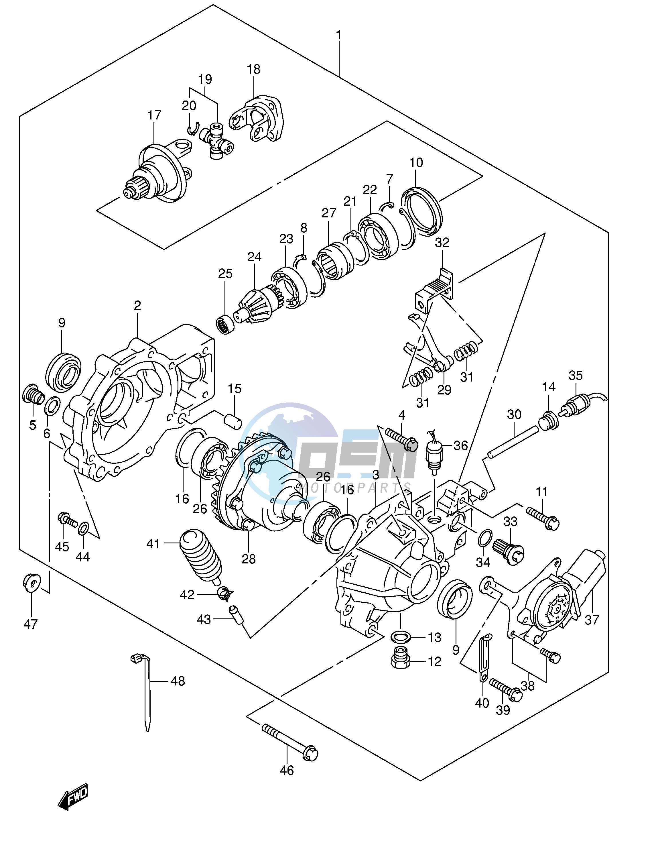 FINAL BEVEL GEAR (FRONT)(~'05 10)