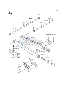 KX 80 R T [KX80 SMALL AND BIG WHEEL] (R1-T1) [KX80 SMALL AND BIG WHEEL] drawing SWING ARM