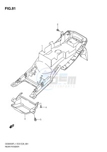 GSX650F (E3-E28) Katana drawing REAR FENDER (GSX650FL1 E3)