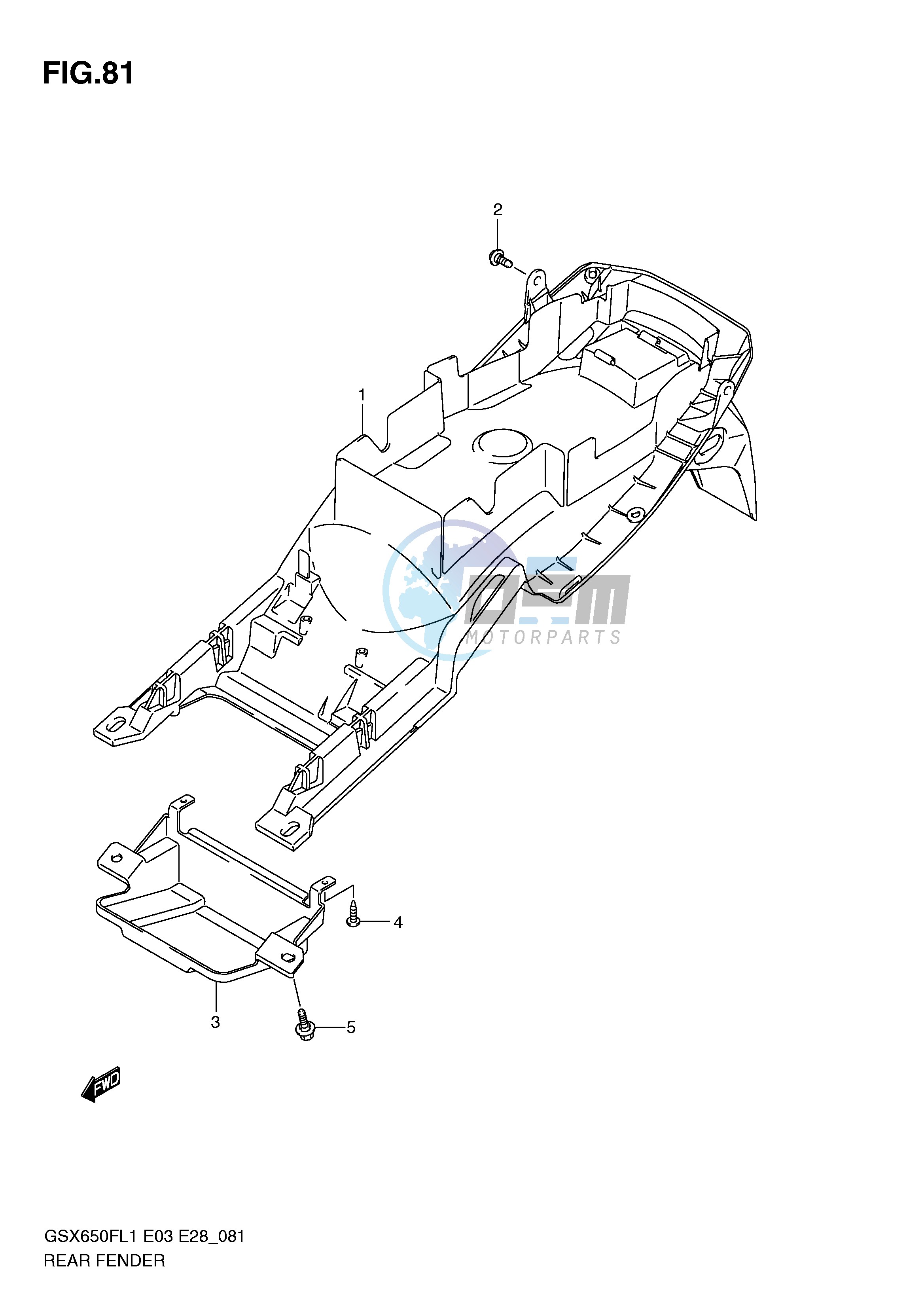 REAR FENDER (GSX650FL1 E3)