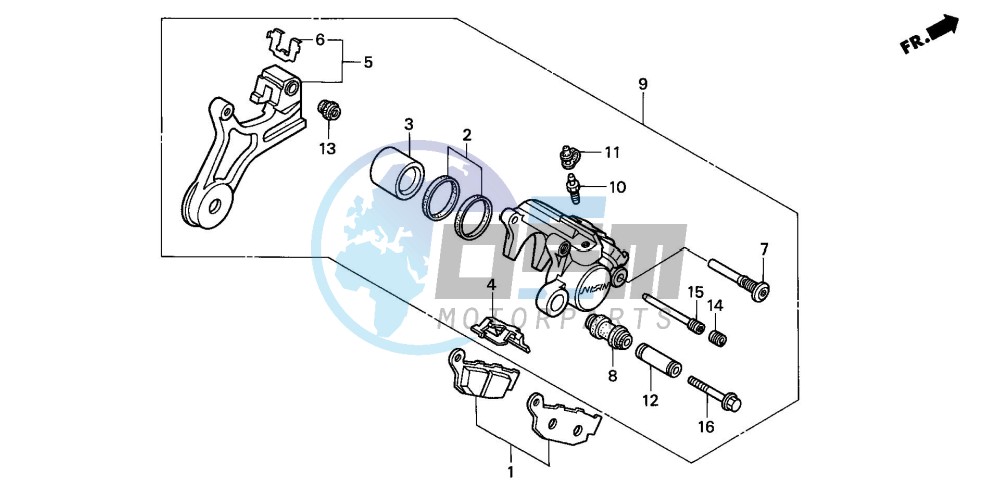 REAR BRAKE CALIPER