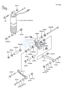 ZX 600 C [NINJA 600R] (C8-C9) [NINJA 600R] drawing REAR SUSPENSION