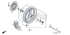 XL125VA EU / CMF - (EU / CMF) drawing FRONT WHEEL