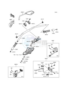 VERSYS 1000 KLZ1000BFF FR GB XX (EU ME A(FRICA) drawing Handlebar