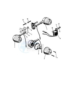 H1 C [MACH III] 500 [MACH III] drawing TURN SIGNALS -- H1_A OPTIONAL- -