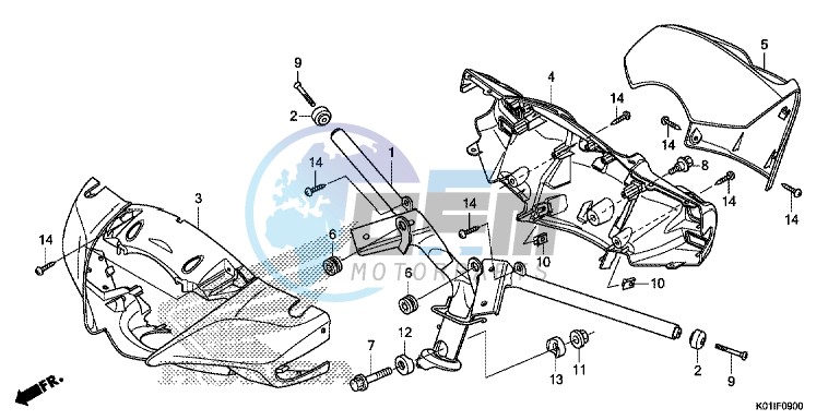 STEERING HANDLE/HANDLE COVER