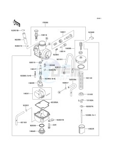 KX 80 W [KX80] (W1-W3) [KX80] drawing CARBURETOR