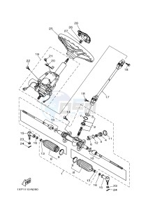 YXM700E YXM700PHE VIKING EPS HUNTER (1XPB) drawing STEERING