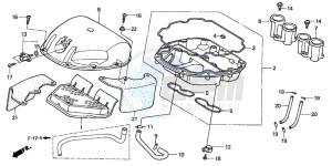 CBR600FR drawing AIR CLEANER (2)