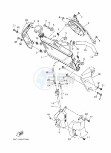 MT-07 MTN690-A (B4CS) drawing RADIATOR & HOSE