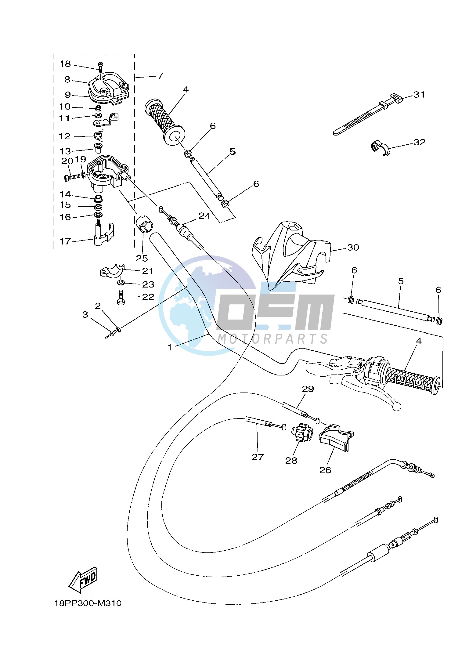 STEERING HANDLE & CABLE