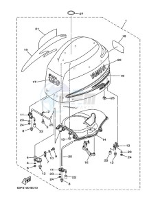 FL150AETL drawing FAIRING-UPPER