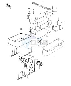 KZ 650 D [SR] (D1-D2) [SR] drawing BATTERY CASE_TOOL CASE