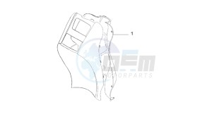 Scarabeo 50 2t (eng. Minarelli) drawing Internal shield