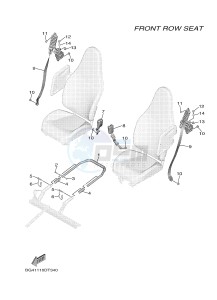 YXF850ES YXF85WPSJ WOLVERINE X (BG41) drawing SEAT 2