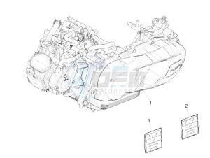 Medley 125 4T ie ABS E4 (EMEA) drawing Engine, assembly